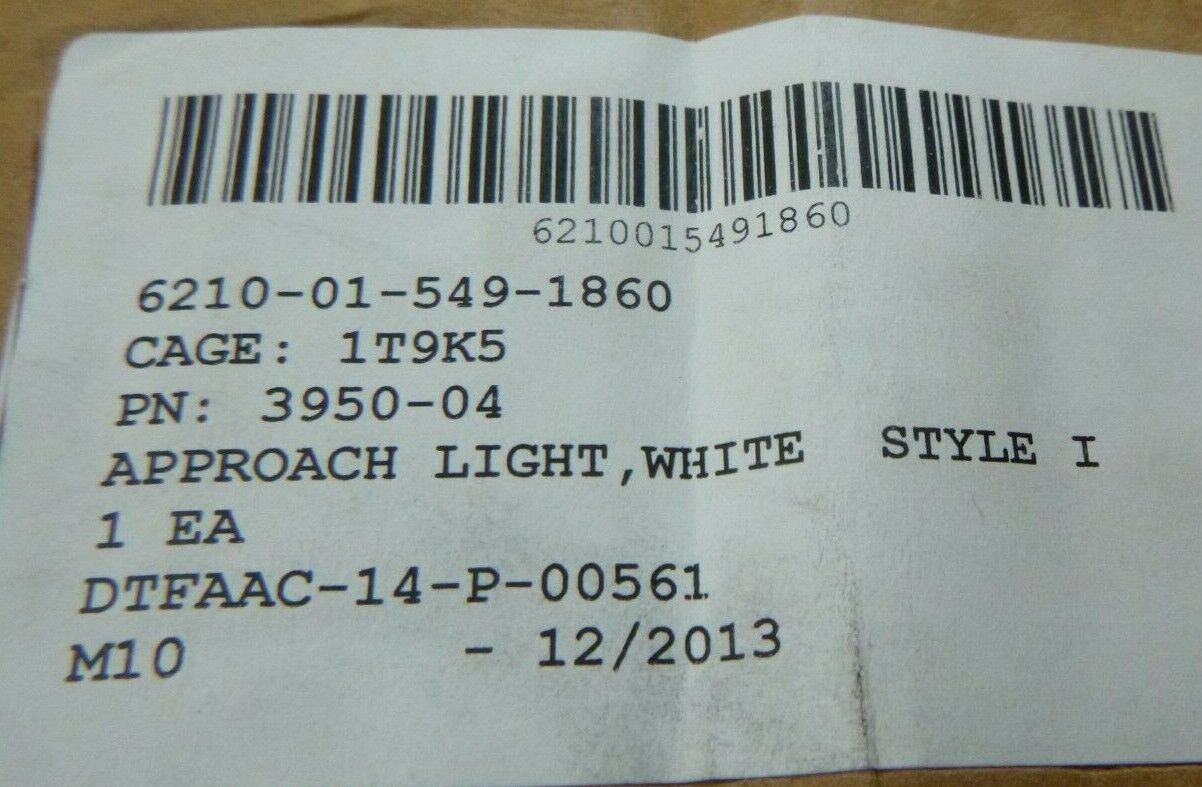 OCEM FA-23000/4 MEDIUM INTENSITY MALSR WHITE UNIDIRECTIONAL APPROACH LIGHT | Industrial MRO Replacement Parts, Manufacturing Machine Parts &amp; Components, Heavy Equipment Parts Supplier