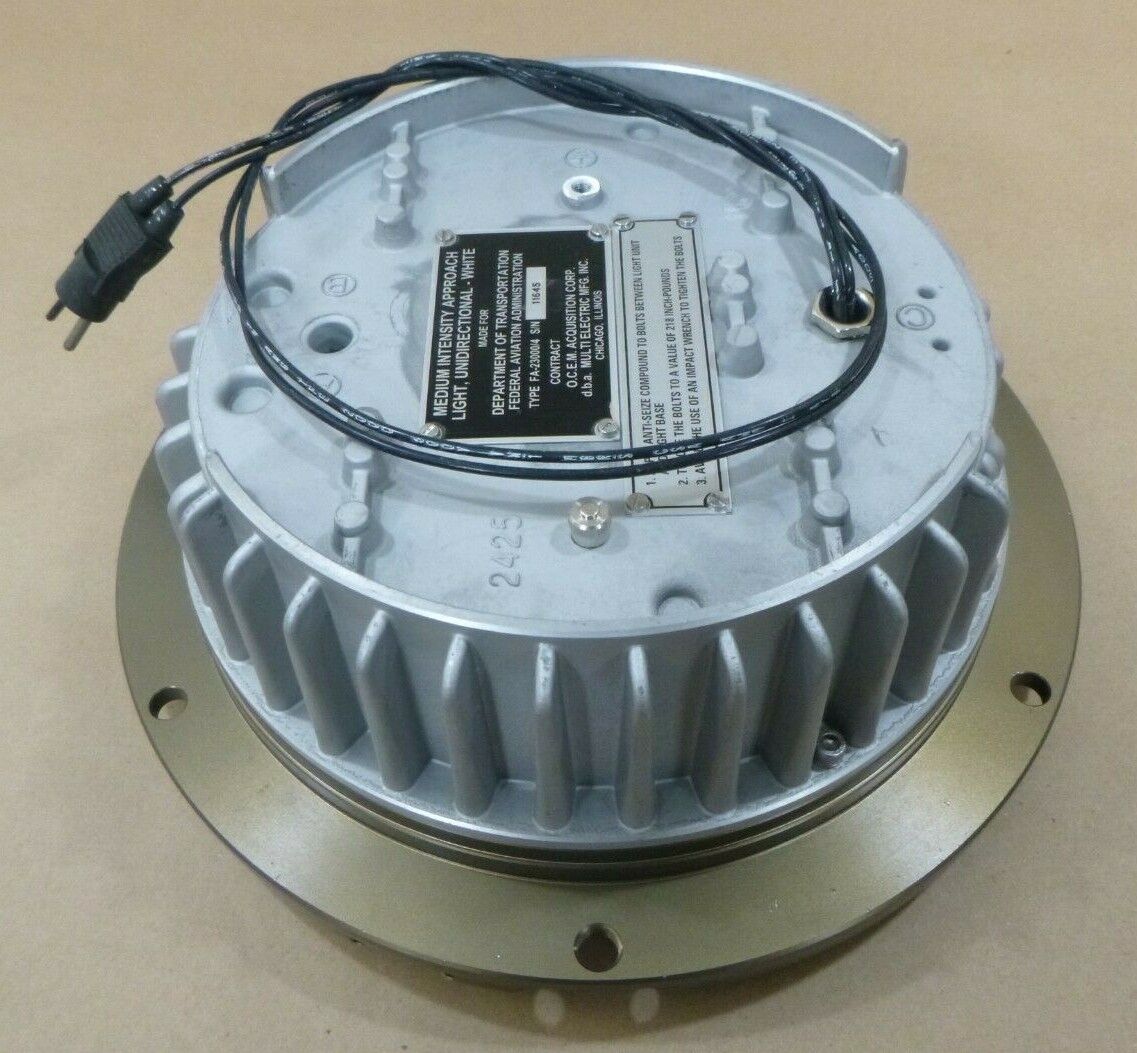 OCEM FA-23000/4 MEDIUM INTENSITY MALSR WHITE UNIDIRECTIONAL APPROACH LIGHT | Industrial MRO Replacement Parts, Manufacturing Machine Parts &amp; Components, Heavy Equipment Parts Supplier
