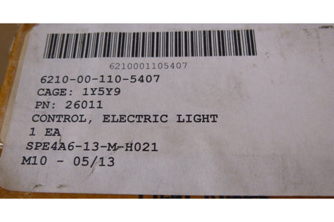 Oeco 26011 Dimmer Light Control C - 130 A7 Aircraft 218 - 27538 - 1 , 6210 - 00 - 110 - 5407 - Royal Equipment Royal Equipment