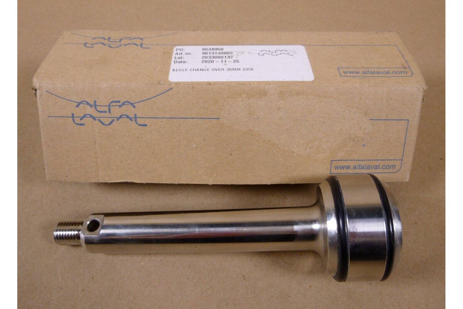 OEM Alfa Laval 9613140002 Change Over ISO Plug For 38mm DN40 Valve | Industrial MRO Replacement Parts, Manufacturing Machine Parts &amp; Components, Heavy Equipment Parts Supplier