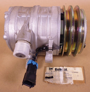 OEM Bobcat 6733655 A/C Compressor Genuine For 773, 863, 873, 883, 963, S150 - Royal Equipment BOBCAT