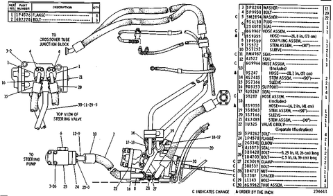 OEM CAT Caterpillar 6G - 9962 STEERING LINE 8D - 8030 TUBE FOR 621 621B 623B 627B - Royal Equipment CAT