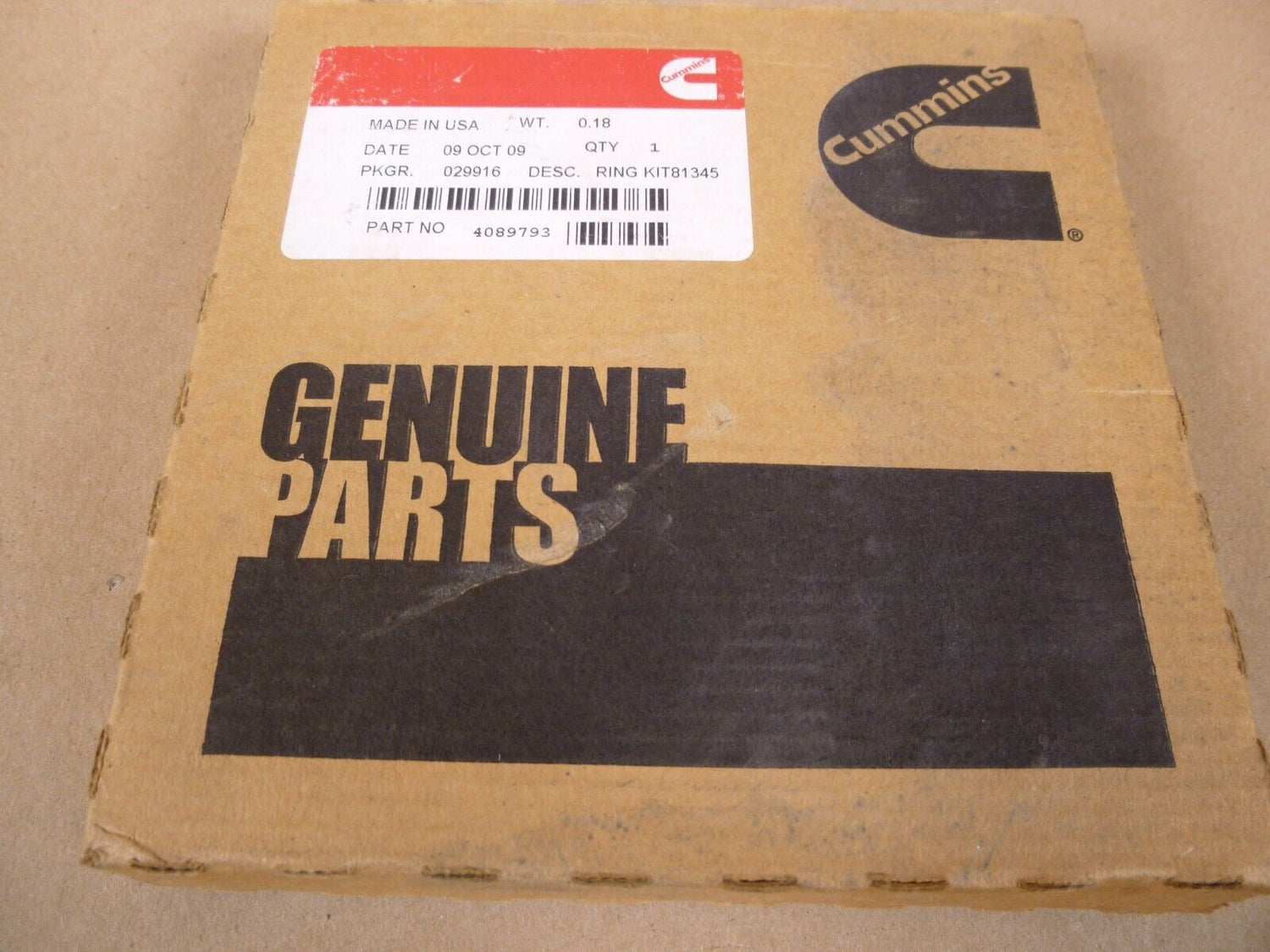 OEM Cummins 4089793 Piston Ring Set For NT855 N14 V903 Engine Genuine | Replacement Truck Parts, Trailer Accessories, Automobile Supplies, Car Parts &amp; Accessories