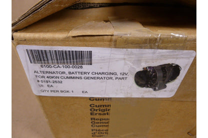 OEM Genuine Cummins 0191-2532 Alternator 12V 01912532 For S3.8 C44D5 | Replacement Truck Parts, Trailer Accessories, Automobile Supplies, Car Parts &amp; Accessories