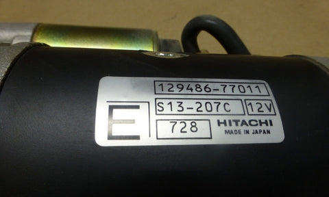 OEM GENUINE HITACHI 129486 - 77011 STARTER 12V S13 - 207C FOR YANMAR THERMO KING - Royal Equipment Hitachi