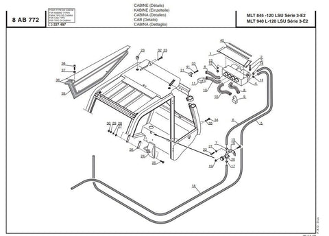 OEM Manitou 562610 Chauffage Heating Cab Heater For MLT 845 - 120 S5 E3 , 845 - 120 - Royal Equipment MANITOU