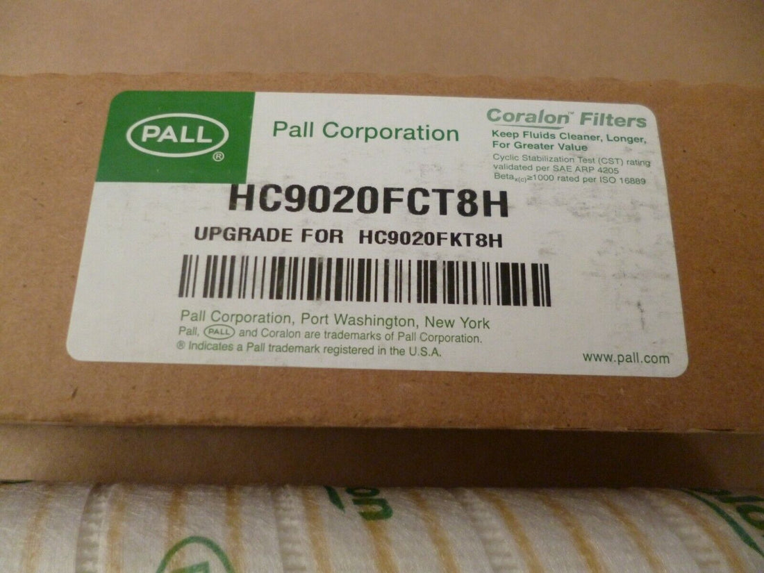 OEM PALL CORALON FILTER ELEMENT HC9020FCT8H - 8" - 22 MICRON - BETA 1000 - USA | Industrial MRO Replacement Parts, Manufacturing Machine Parts &amp; Components, Heavy Equipment Parts Supplier