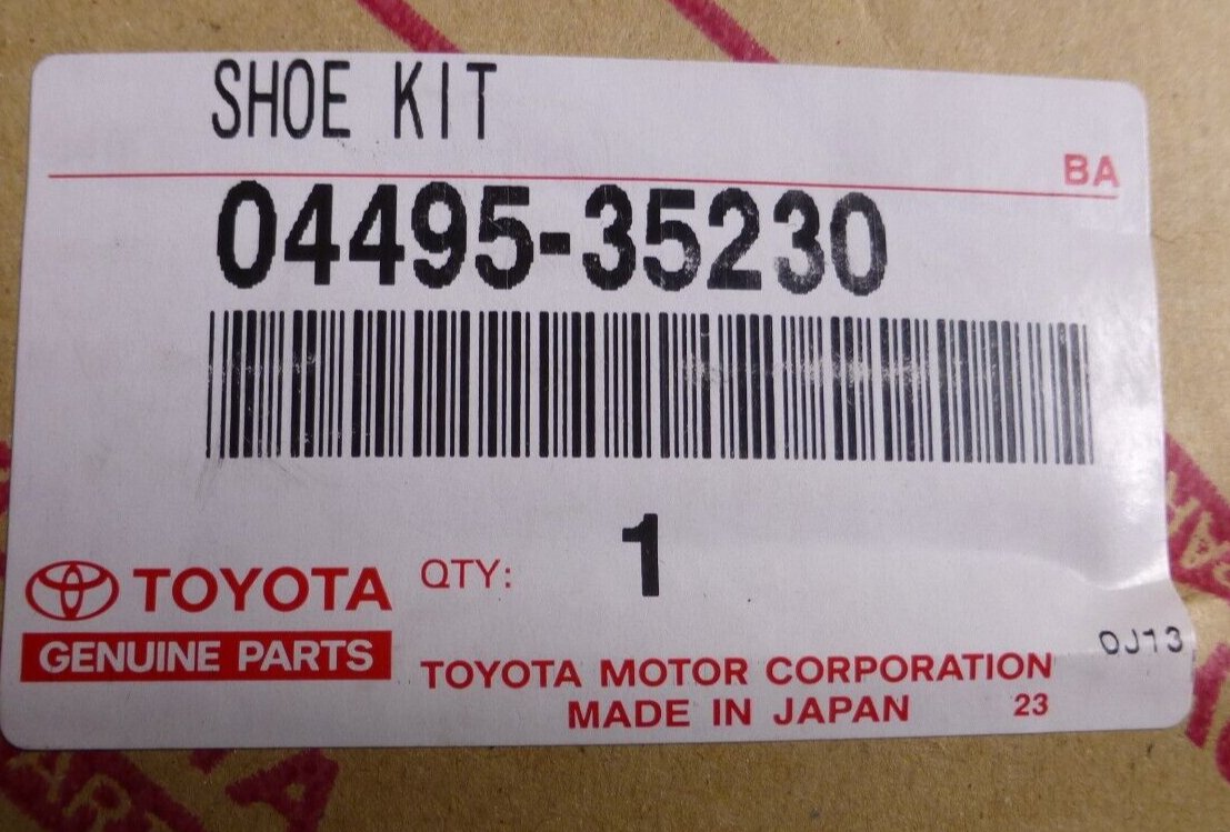 OEM Toyota 04495-35230 Brake Shoes Rear For Tundra Tacoma 4Runner 1987-2003 | Replacement Truck Parts, Trailer Accessories, Automobile Supplies, Car Parts &amp; Accessories