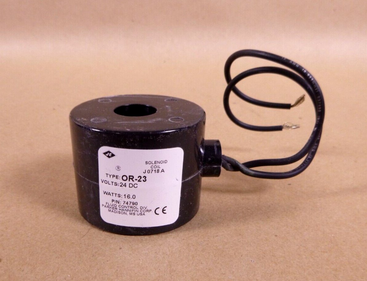 Parker 74790, OR23, 24Vdc Solenoid Coil for Normally Open Refrigeration Valve | Industrial MRO Replacement Parts, Manufacturing Machine Parts &amp; Components, Heavy Equipment Parts Supplier