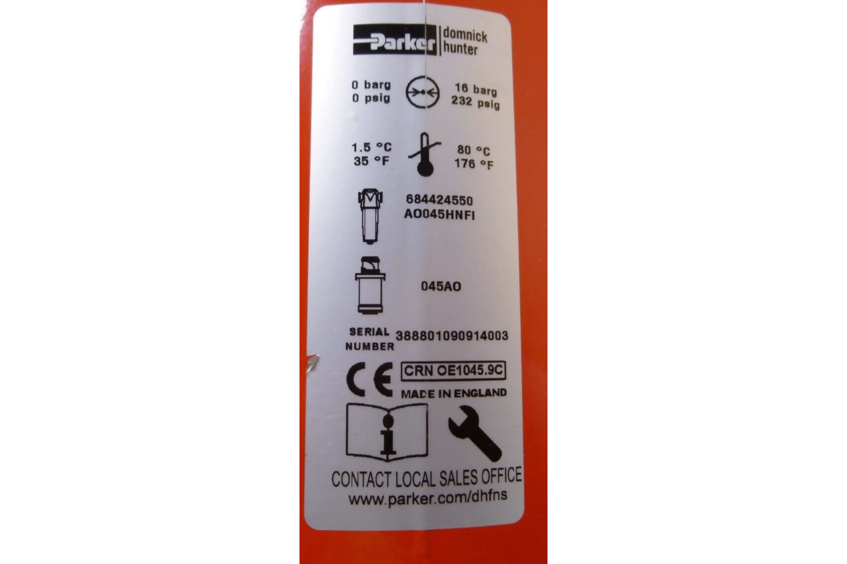 Parker Domnick Hunter AO045HNFI Oil X Evolution Filter 684424550 045AO 2"NPT | Industrial MRO Replacement Parts, Manufacturing Machine Parts &amp; Components, Heavy Equipment Parts Supplier
