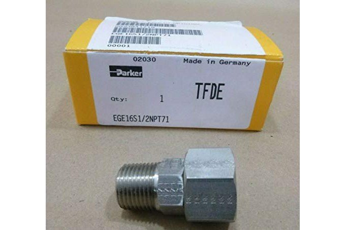 PARKER EGE16S1/2NPT71 BITE SWIVEL CONNECTOR 1/2" MALE NPT 400BAR 5800PSI 24° - Royal Equipment Royal Equipment