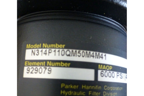 PARKER N314P - 1 - 10Q - M - 50 - M4M4 - 1 HYDRAULIC FILTER 6000PSI 414BAR M1000 M1070 HET - Royal Equipment Royal Equipment