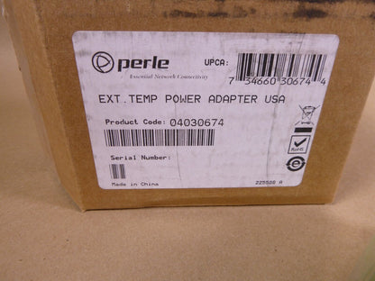 Perle 04030674 Extended Temperature 12V Power Adapter For IOLAN SDS2 T, SDS4 T | Industrial MRO Replacement Parts, Manufacturing Machine Parts &amp; Components, Heavy Equipment Parts Supplier