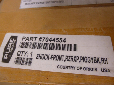 Polaris 7044553 7044554 Front Left Right Piggyback Shocks For 2017 RZR XP 1000 - Royal Equipment Polaris