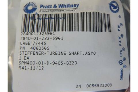 PRATT & WHITNEY 4060565 TURBINE SHAFT HEATSHIELD STIFFENER , 2840 - 01 - 323 - 5961 - Royal Equipment Royal Equipment