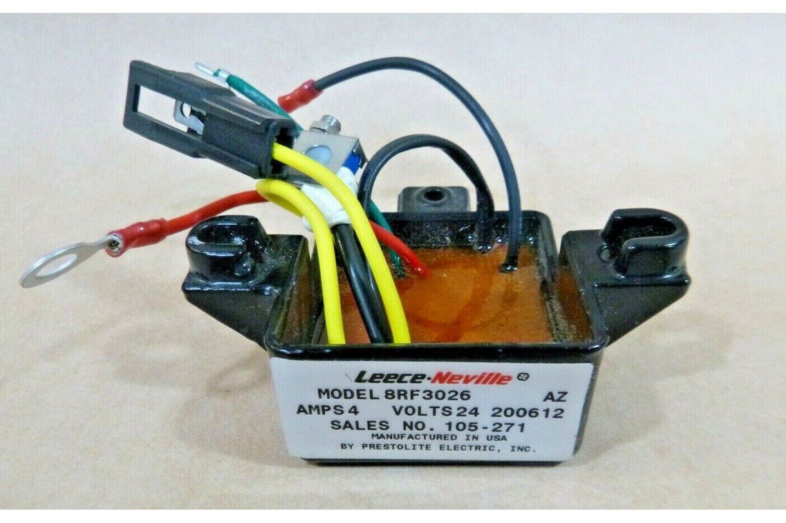 Prestolite Leece-Neville 24V 4 Amp Voltage Regulator 8RF3026, 105-271 | Industrial MRO Replacement Parts, Manufacturing Machine Parts &amp; Components, Heavy Equipment Parts Supplier