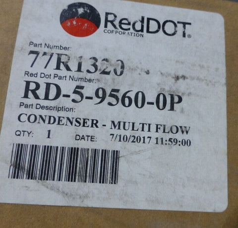 Red Dot RD - 5 - 9560 - 0P Condenser 77R1320 , For Ford F Series - Royal Equipment RED DOT