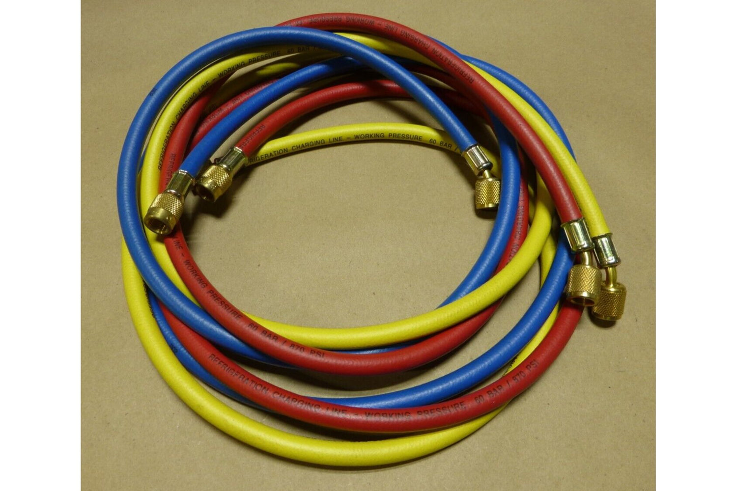 REFCO CCL-72 CHARING LINE HOSE KIT , SET OF 3 RED BLUE YELLOW 72" , 9881275 | Industrial MRO Tools and Replacement Industrial Equipment Components