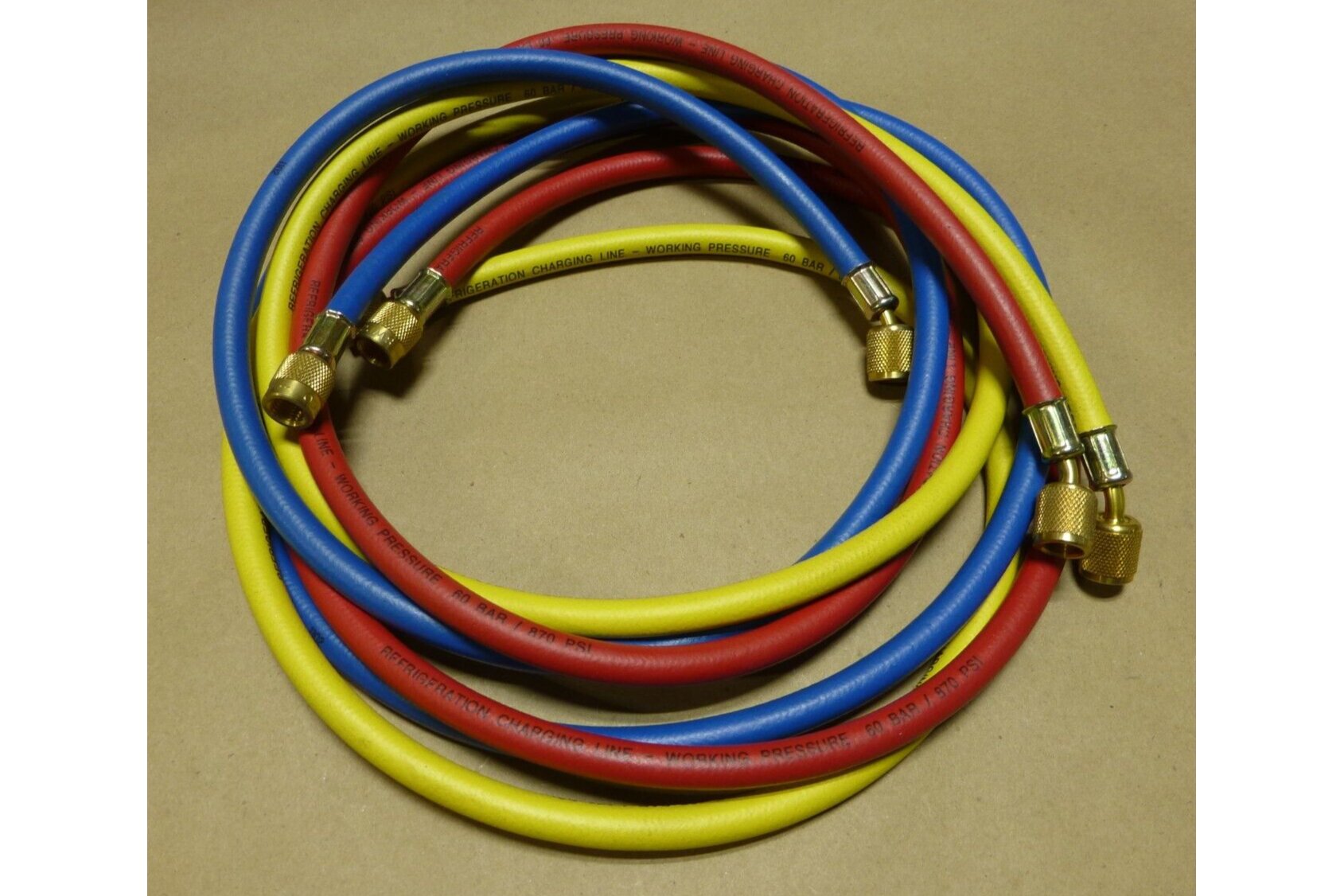 REFCO CCL-72 CHARING LINE HOSE KIT , SET OF 3 RED BLUE YELLOW 72" , 9881275 | Industrial MRO Tools and Replacement Industrial Equipment Components