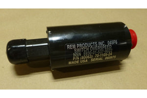 REM 80063 OVERSPEED SWITCH FOR MEP - 004A GEN 70 - 1105 - 24 , 5930 - 01 - 537 - 9022 - Royal Equipment Royal Equipment