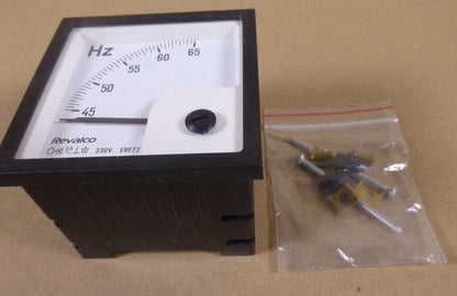 Revalco ERF72 45-65 230V HZ Meter Pointer Frequency 0-65HZ , 72x72mm | Industrial MRO Replacement Parts, Manufacturing Machine Parts &amp; Components, Heavy Equipment Parts Supplier