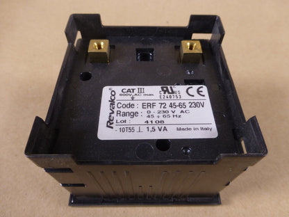 Revalco ERF72 45-65 230V HZ Meter Pointer Frequency 0-65HZ , 72x72mm | Industrial MRO Replacement Parts, Manufacturing Machine Parts &amp; Components, Heavy Equipment Parts Supplier