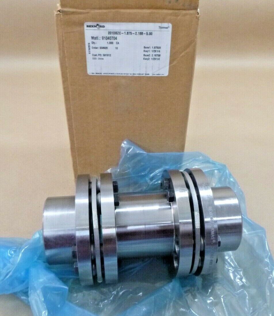 Rexnord Thomas 201DBZ Complete Flexible Coupling Assembly Bored 1-7/8" x 2-3/16" | Industrial MRO Replacement Parts, Manufacturing Machine Parts &amp; Components, Heavy Equipment Parts Supplier