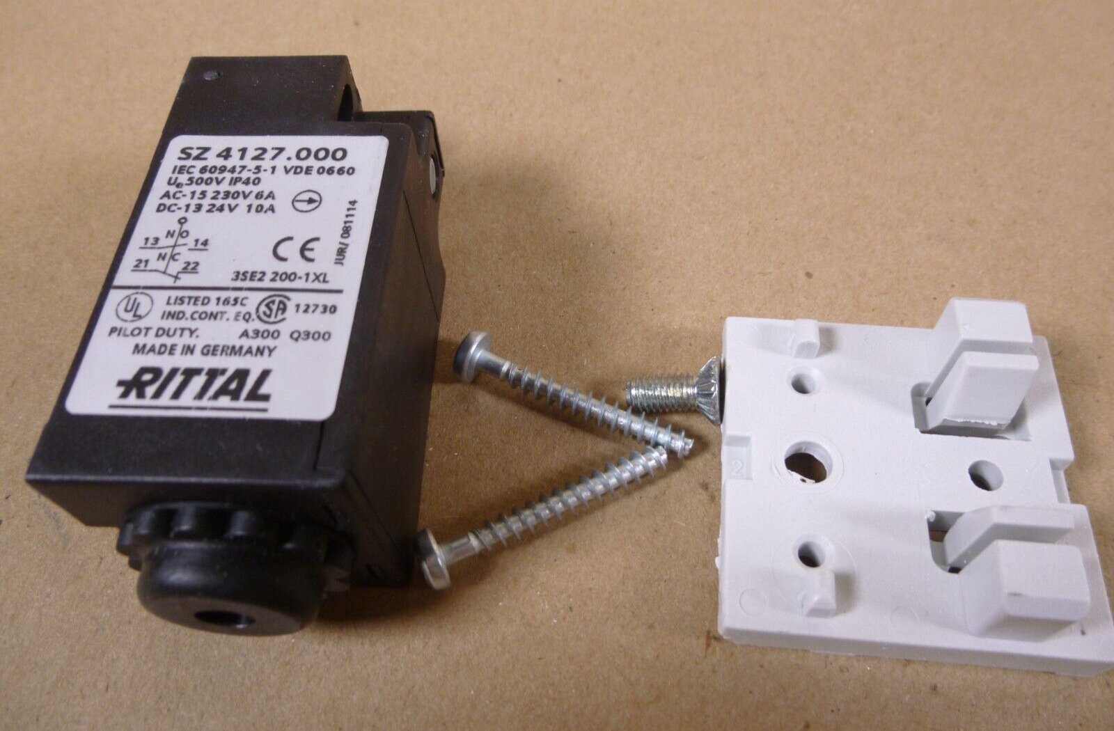 Rittal SZ 4127.000 500V Cabinet Door Switch 500V *Made In Germany* | Industrial MRO Replacement Parts, Manufacturing Machine Parts &amp; Components, Heavy Equipment Parts Supplier