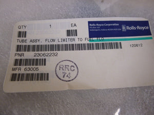 Rolls Royce 23062232 Flow Limiter To Fuel Tube T - 56 Aircraft 4710 - 01 - 433 - 3205 - Royal Equipment ROLLS ROYCE