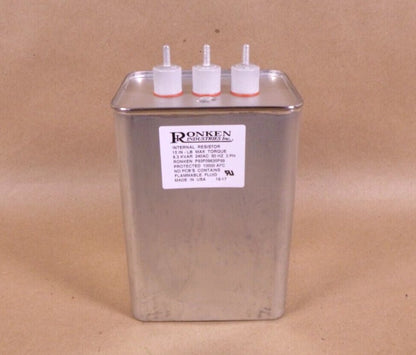 Ronken USA 3 Phase Power Factor Correction Capacitor 8.3 KVAR 240 VAC 60 HZ | Electrical MRO Replacement Parts &amp; Components and Commercial Electrical Supplies Company