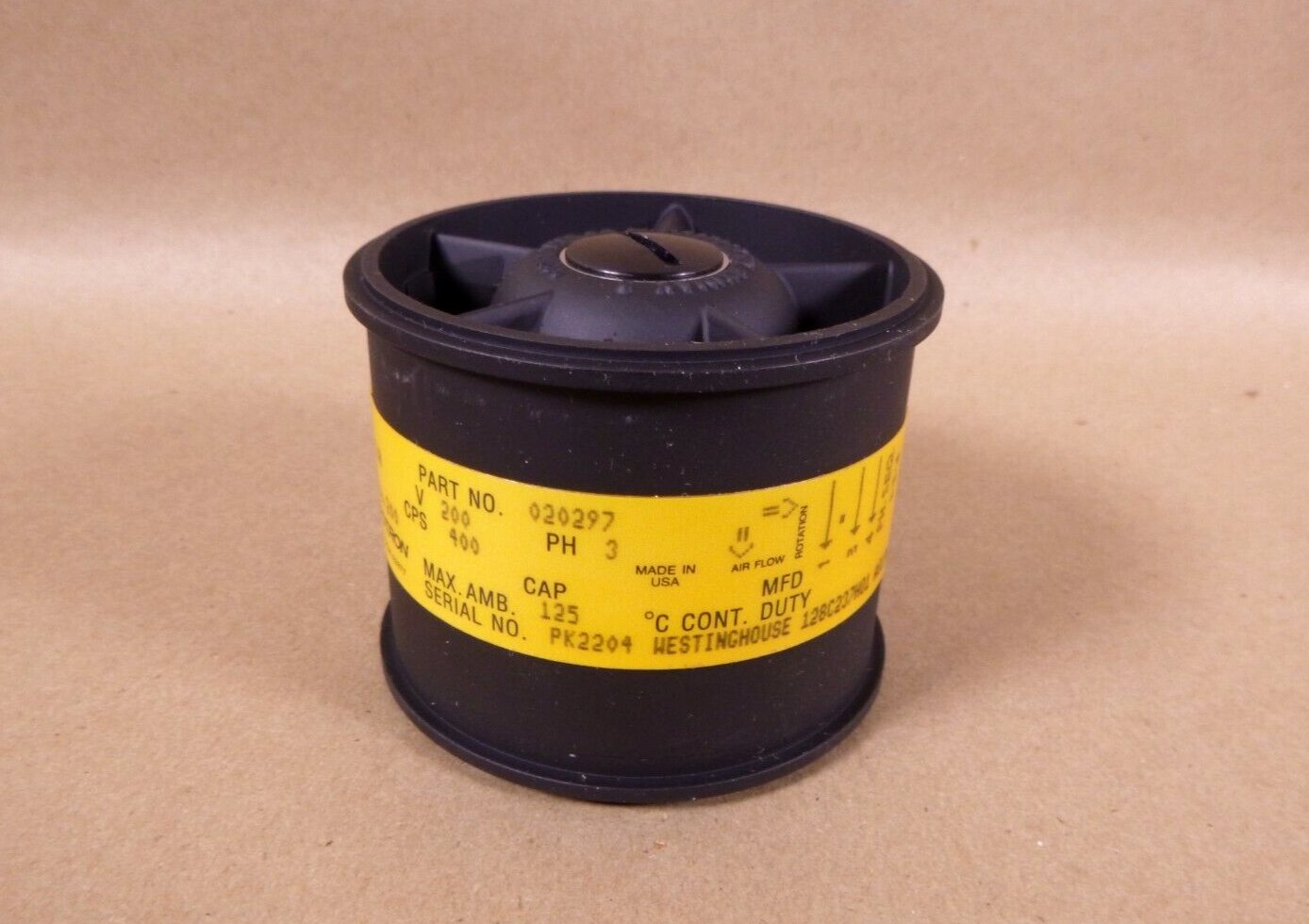 Rotron AXIMAX3T Vaneaxial Fan 16200 Rpm 400 Hz. 200 V. 3 Ph. 020297, A019645 | Industrial MRO Replacement Parts, Manufacturing Machine Parts &amp; Components, Heavy Equipment Parts Supplier