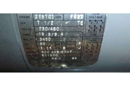 Rotron DR Industrial Regenerative Blower 7-1/2 HP 3-Phase 230/460 Volts | Industrial Electric Motors, Pumps &amp; Parts