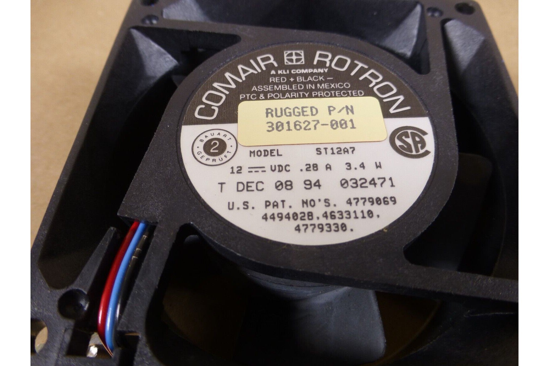 Rugged 504071-003 Tubeaxial Fan Milstar , 4140-01-399-8042 | Electrical MRO Replacement Parts &amp; Components and Commercial Electrical Supplies Company
