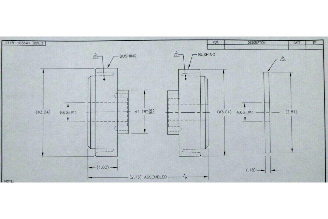 SB3-425 Internally Snubbed Neoprene Isolator 425 Lb. Load 0.66" Hole 2.75 Tall | Industrial MRO Replacement Parts, Manufacturing Machine Parts &amp; Components, Heavy Equipment Parts Supplier