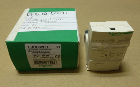 SCHNEIDER ELECTRIC TELEMECANIQUE LUCB32FU ADVANCED CONTROL UNIT TeSYS 8 - 32A - Royal Equipment SCHNEIDER