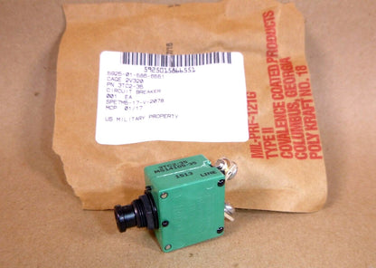 Sensata Klixon Mil-Spec Circuit Breaker 3TC2-35, MS14105-35, 5925-01-586-6551 | Electrical MRO Replacement Parts &amp; Components and Commercial Electrical Supplies Company