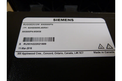 SIEMENS 6GK6050-0ML40-0RA1 Ruggedcom Module 2x 1000LX Singlemode MX5000PN MSM36 | Electrical MRO Replacement Parts &amp; Components and Commercial Electrical Supplies Company