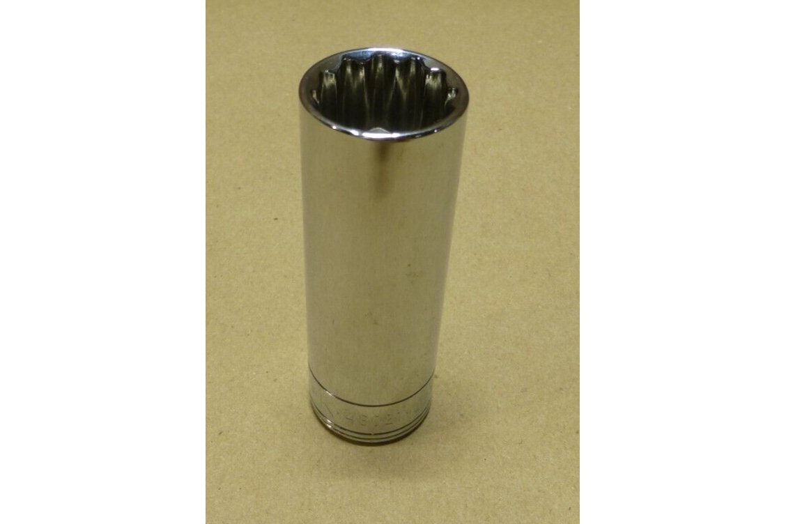 SK Hand Tools 48021 1/2" Dr. 21mm 12pt Deep Metric Chrome Socket | Industrial MRO Tools and Replacement Industrial Equipment Components