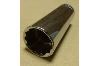 SK Hand Tools 48021 1/2" Dr. 21mm 12pt Deep Metric Chrome Socket | Industrial MRO Tools and Replacement Industrial Equipment Components