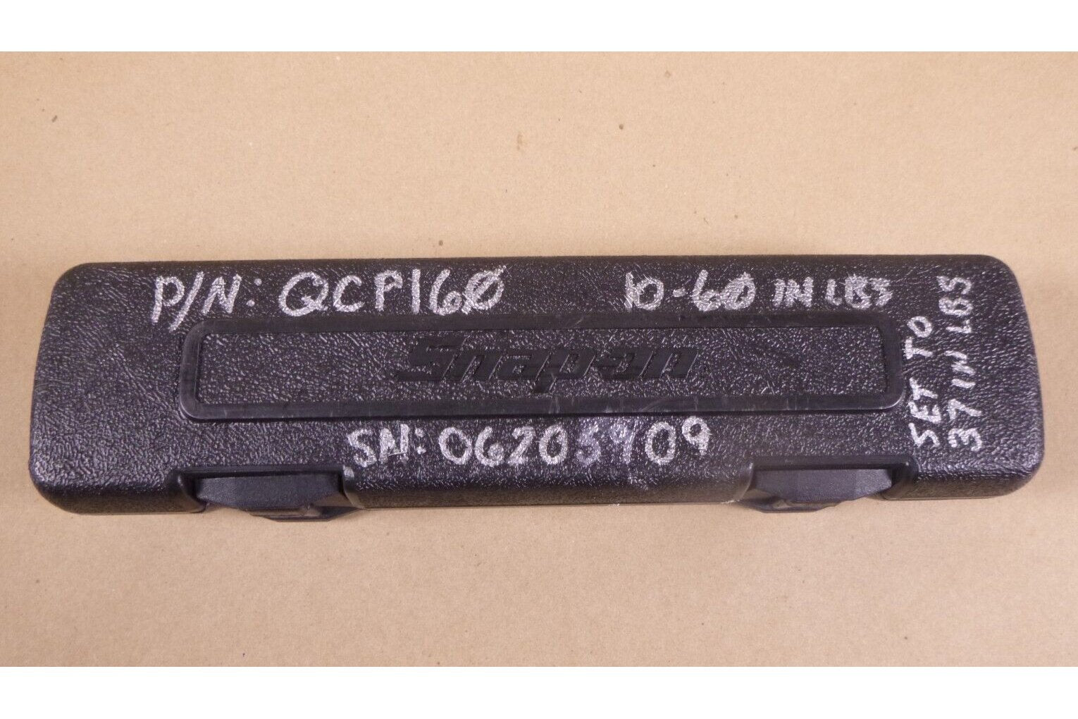 Snap On QC1P60 Preset Torque Wrench W/ QJSD8A 1/4" Drive Torque Wrench Head | Industrial MRO Tools and Replacement Industrial Equipment Components