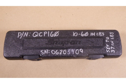 Snap On QC1P60 Preset Torque Wrench W/ QJSD8A 1/4" Drive Torque Wrench Head | Industrial MRO Tools and Replacement Industrial Equipment Components
