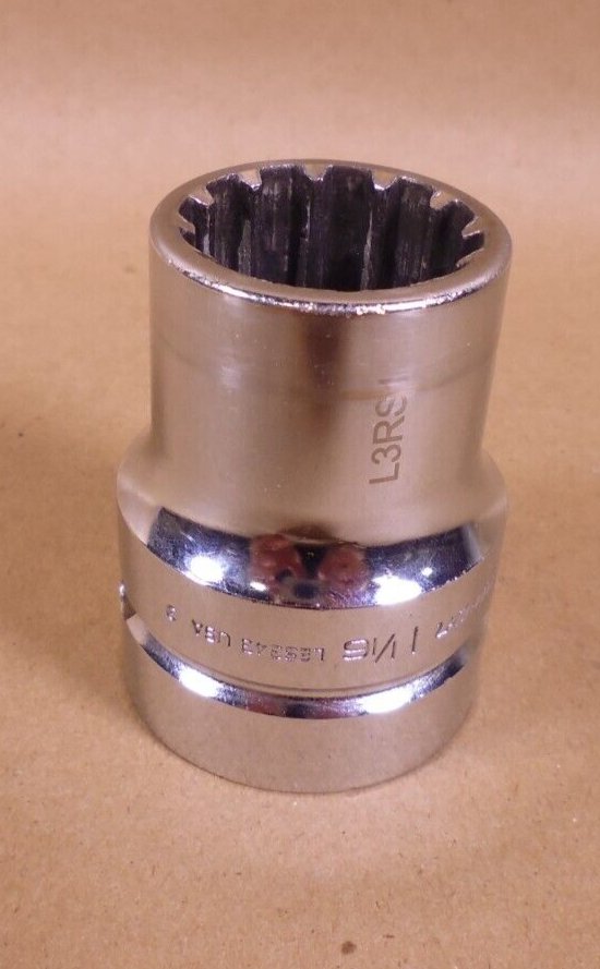 Snap-On Tools USA 1" Dr SAE Sz 1-1/16" Hex Spline Socket LES343 | Industrial MRO Tools and Replacement Industrial Equipment Components