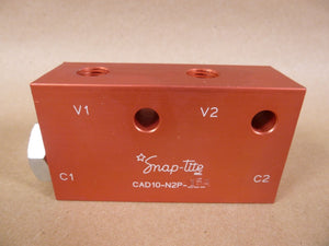 Snap - Tite CAD10 - N2P - 15A Dual Pilot Check Valve 10GPM 1/4" NPT - 15 psi , CAD - Royal Equipment SNAP - TITE