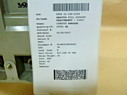 SPD Technologies AQB-LF250 U.S. Naval Circuit Breaker 5925-01-185-5155 | Electrical MRO Replacement Parts &amp; Components and Commercial Electrical Supplies Company