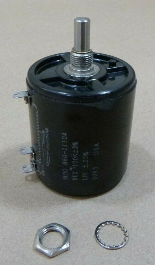 SPECTROL 860-11104 ROTARY POTENTIOMETER 100KOHM 10-TURNS | Electrical MRO Replacement Parts &amp; Components and Commercial Electrical Supplies Company