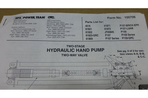 SPX POWER TEAM 300487 NITRILE REPAIR KIT FOR P157 P159 61821 61822 61823 PUMP - Royal Equipment Royal Equipment