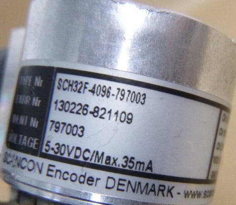 STEPPING MOTOR 13023301 MIL DSI - LIN - 00001B W/ SCANCON ENCODER , 6105 - 01 - 588 - 4973 - Royal Equipment TACOM