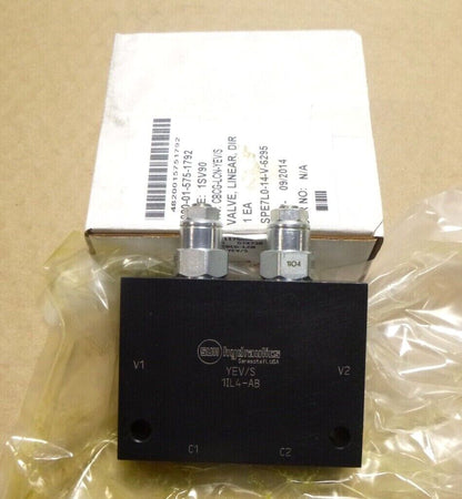Sun Hydraulics Linear Directional Control YEV/S Manifold W/ (2) CBCG-LCN Valves | Industrial MRO Replacement Parts, Manufacturing Machine Parts &amp; Components, Heavy Equipment Parts Supplier