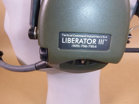 Surplus USGI New TCI Liberator III Tactical Headset System W/ PTT (Push to Talk) - Royal Equipment TACTICAL COMMAND INDUSTRIES