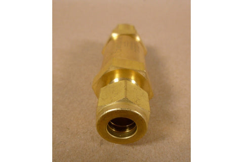 Swagelok B - 6C - VI - 1/3 Brass Poppet Check Valve , 6 mm Tube Fitting - Royal Equipment SWAGELOK